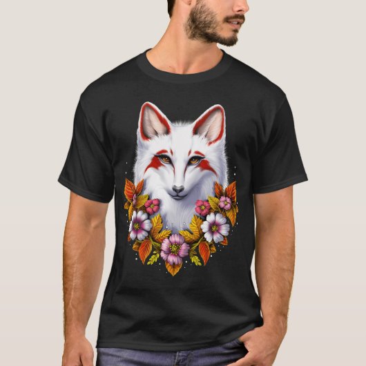 日本の狐 Tシャツ (正面)