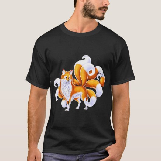 日本の狐 Tシャツ (正面)