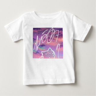 日本の猫Tシャツ　Japanese Cat & Fancy Sky T-shirt  ベビーTシャツ