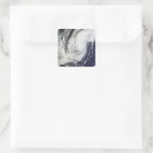 日本の琉球諸島上空の台風チャバ スクエアシール (バッグ)