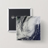 日本の琉球諸島上空の台風チャバ 缶バッジ (正面&裏面)