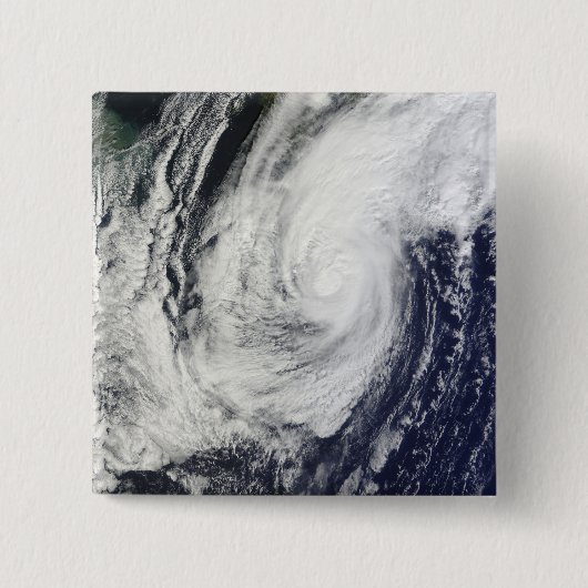 日本の琉球諸島上空の台風チャバ 缶バッジ (正面)