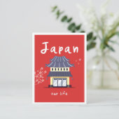 日本の生活 ヴィンテージ 旅行 ポストカード (スタンド正面)