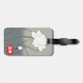 日本の白バラ ラゲッジタグ (裏面横)