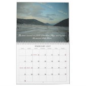 日本の眺め カレンダー (2月 2027)