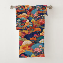 日本の着地インスパイア バスタオルセット