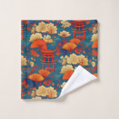 日本の着地インスパイア バスタオルセット (ウォッシュタオル)