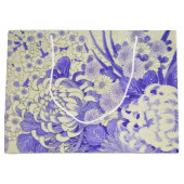 日本の着物織物 ラージペーパーバッグ (正面)