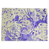 日本の着物織物 ラージペーパーバッグ (裏面)