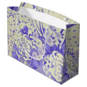 日本の着物織物 ラージペーパーバッグ (裏面アングル)