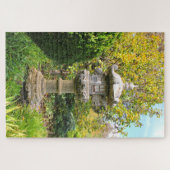 日本の石灯篭、姫路庭園、アデレード ジグソーパズル (横)