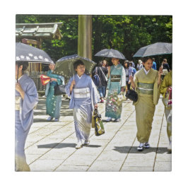日本の神社祭り タイル