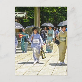 日本の神社祭り ポストカード