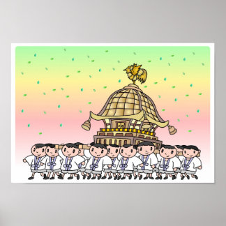 日本の祭り ポスター