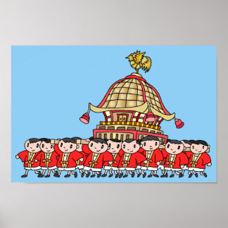 日本の祭り ポスター
