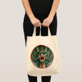 日本の竜と神道仏教の伝統 トートバッグ (正面(商品))