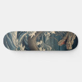 日本の竜の波の芸術 スケートボード (横)