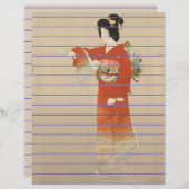 日本の筆記用紙 (正面/裏面)