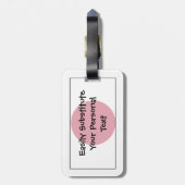 日本の簡単IDの国旗 ラゲッジタグ (裏面縦)