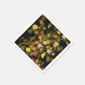 日本の紅葉 アンティーク植物画 スタンダードカクテルナプキン (角)