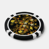 日本の紅葉 アンティーク植物画 ポーカーチップ (シングル)