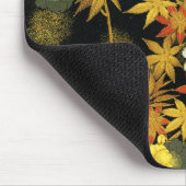日本の紅葉 アンティーク植物画 マウスパッド (コーナー)