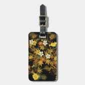 日本の紅葉 アンティーク植物画 ラゲッジタグ (正面縦)