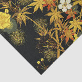 日本の紅葉 アンティーク植物画 薄葉紙 (詳細)