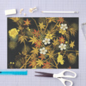 日本の紅葉 アンティーク植物画 薄葉紙 (クラフト)