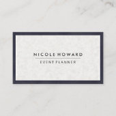 日本の紙テクスチャ | 深い紫縁ど 名刺 (正面)