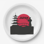 日本の紙皿 ペーパープレート (正面)