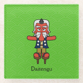 日本の素晴らし天狗の妖怪 ガラスコースター
