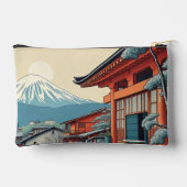 日本の絵を描パウチバッグ アクセサリーポーチ (裏面)