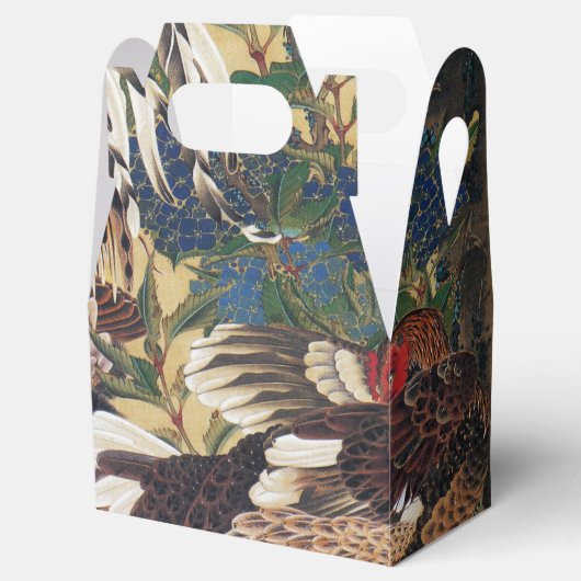 日本の絵画の鶏の愛箱 フェイバーボックス (オープン)