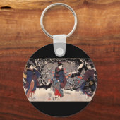 日本の絵画c1800年代 キーホルダー (正面)