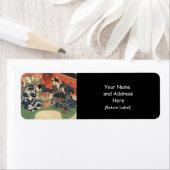 日本の絵画c1800年代 ラベル (インサイチュ)