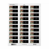 日本の絵画c1800年代 ラベル (フルシート)