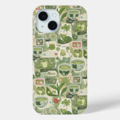 日本の緑のアニメムードボード かわいいキャラクターギフト Case-Mate iPhoneケース (裏面)