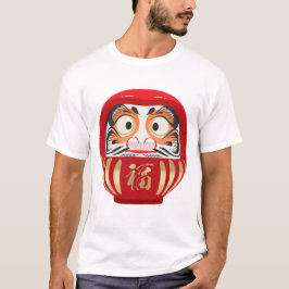 日本の縁起の象徴「だるま」 A symbol of Japan's auspicious symbo Tシャツ