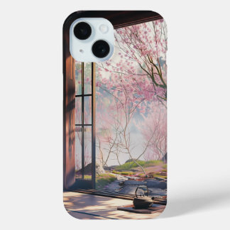 日本の美しいさくらんぼ・ブロッサム iPhone 15ケース