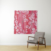 日本の美しい桜の花の水彩画パターン。 タペストリー (インサイチュ(横))