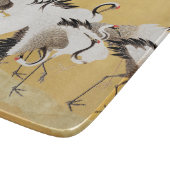 日本の群れの鶴 ヴィンテージ 鳥 豊かな クラシック カッティングボード (角)