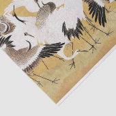 日本の群れの鶴 ヴィンテージ 鳥 豊かな クラシック 薄葉紙 (詳細)
