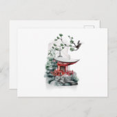 日本の自然美しい（松の木） ポストカード (正面/裏面)