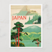 日本の自然芸術ビンテージ旅行 ポストカード (正面)