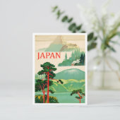 日本の自然芸術ビンテージ旅行 ポストカード (スタンド正面)