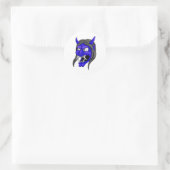 日本の般若マスク ラウンドシール (バッグ)