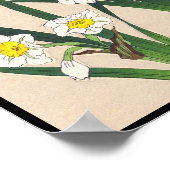日本の花カレンダー 河原崎書道 japan ポスター (角)