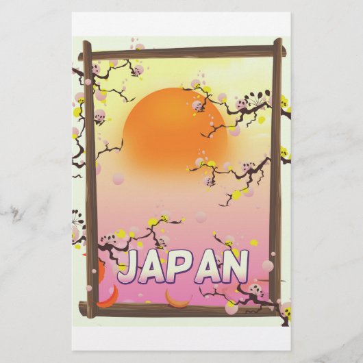 日本の花園 便箋 (正面)