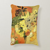 日本の花瓶、バラ、アネモネスby Vincent van ゴッホ アクセントクッション (裏面(縦))